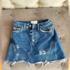 We the Free Denim mini skirt